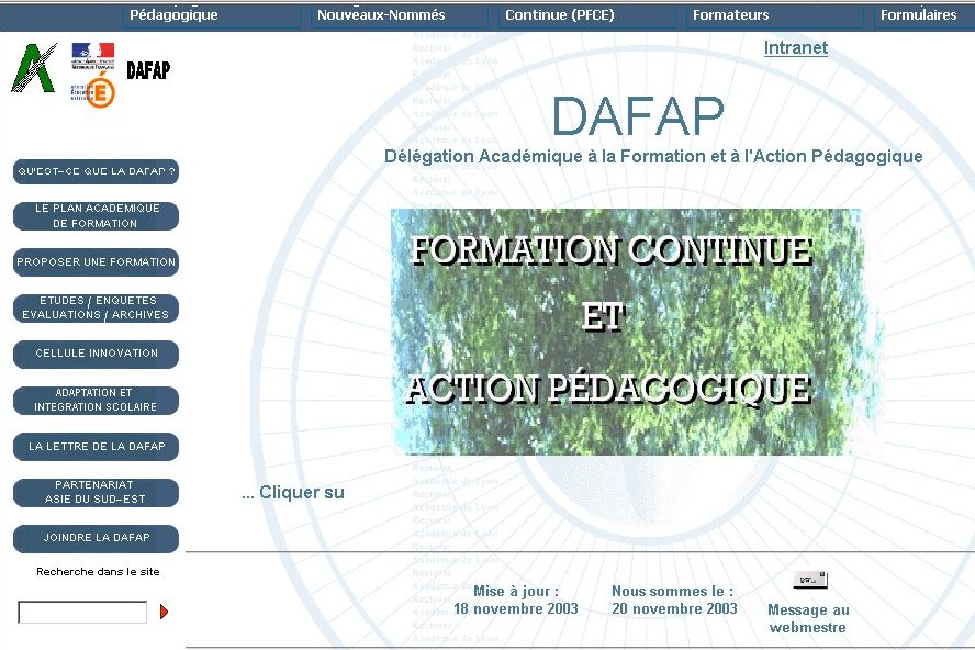 Vers le site de la DAFAP